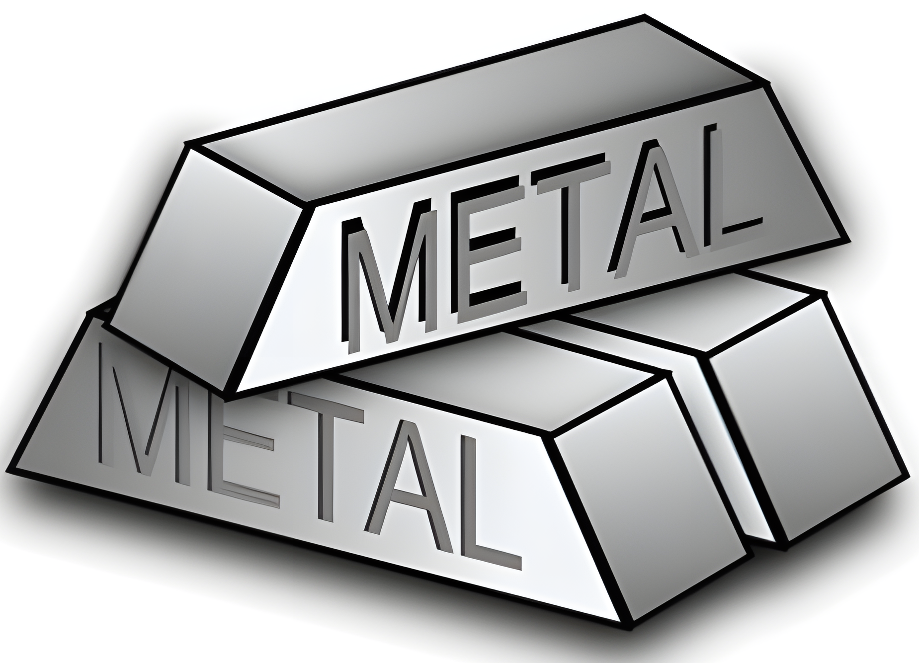 Lingouri metalice reprezentând materialele utilizate în lăcătușerie
