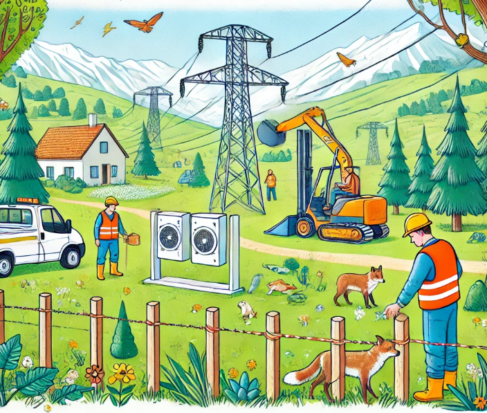 Protecția faunei în zona liniilor electrice aeriene