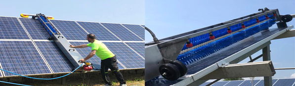 Intervenții de mentenanță și curățare a modulelor fotovoltaice montate la sol